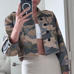 Camouflage jaket denim